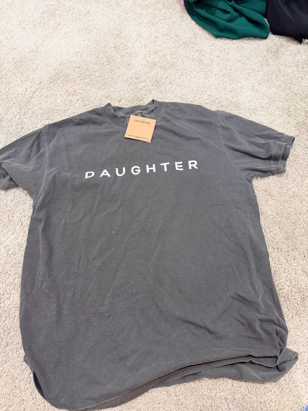 Comfort Colors Black 'DAUGHTER' Short Sleeve Tee